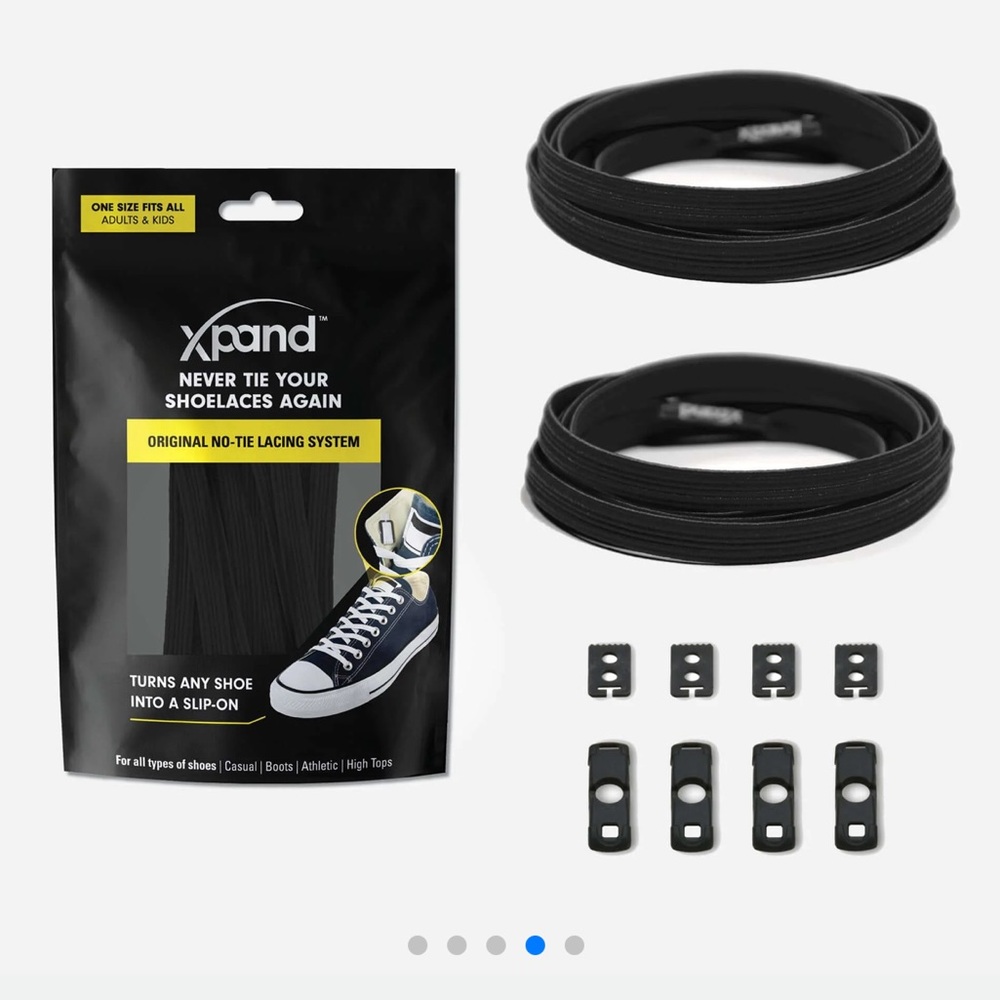 Xpand No Tie Shoelaces in Black
